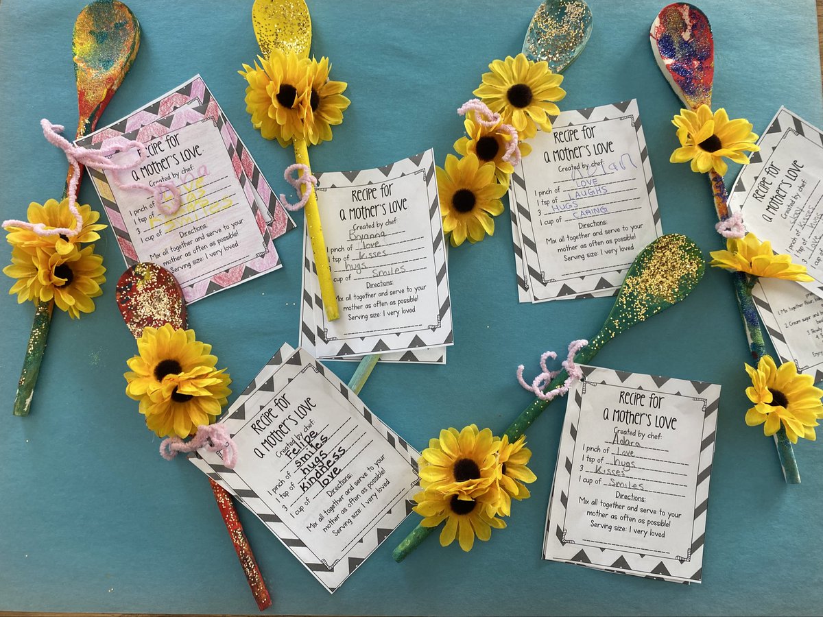 Room105Team's tweet photo. We made custom spoons for Mother’s Day! 🌸 Check out our special recipes we created too, (extra dashes of love included) 🥰 https://t.co/Cgj8GA78Lj