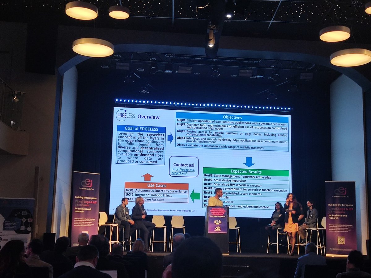 EdgelessP's tweet photo. Great to see the #EDGELESS project taking center stage at the #EUCEIevent in Brussels, with Chronis Ballas from @AegisITResearch  showcasing our innovative cloud and edge solutions. #EDGELESS #cloudcomputing #edgecomputing #innovation #EUfunded #collaboration https://t.co/2JBFyYVpyH