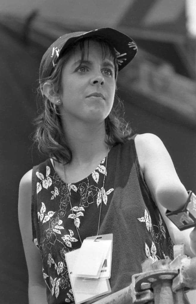 Happy Birthday to MTV V-Jay Martha Quinn who turns 64 today!  Pictured here at Live Aid in 1985. 