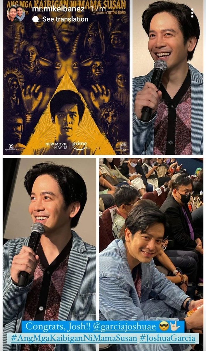 TeamJoshuaHK's tweet photo. aw thank you @realmikeibanez  🤗💙

#AMKNMSRedCarpetLIVE 
#MamaSusanOnPrimeVideo https://t.co/2g1vIX9uKx