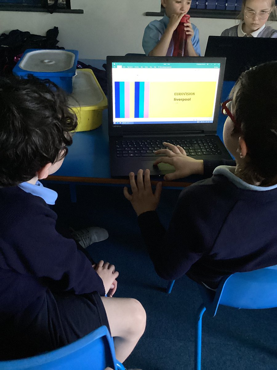 StSebsY2's tweet image. Our computing lesson today was based on Eurovision. We created some lovely posters using excel. Well done everyone they look fantastic! 😀 #SebsComputing