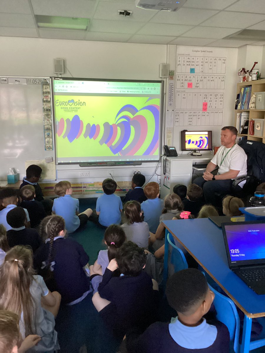 StSebsY2's tweet image. Our computing lesson today was based on Eurovision. We created some lovely posters using excel. Well done everyone they look fantastic! 😀 #SebsComputing