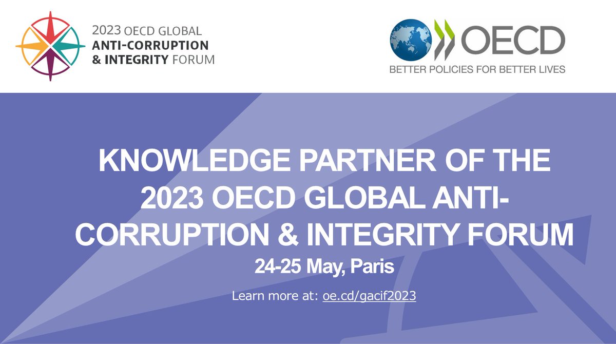 BaselInstitute's tweet photo. Last chance to register in person for the @OECD Global Anti-Corruption & Integrity Forum!

As an official Knowledge Partner, the Basel Institute's @_PeterMaurer, @juhanigrossmann, Vanessa Hans, Anna Stransky & Amanda @cabrejoleroux will be there speaking on panels about:

-> infrastructure transparency
-> mineral supply chains
-> SMEs and Collective Action (organised by our @FightBribery specialists)

In-person registration closes 12 May. Live streaming is also available.

More on our panels 👉 https://t.co/khZwhrzcY9