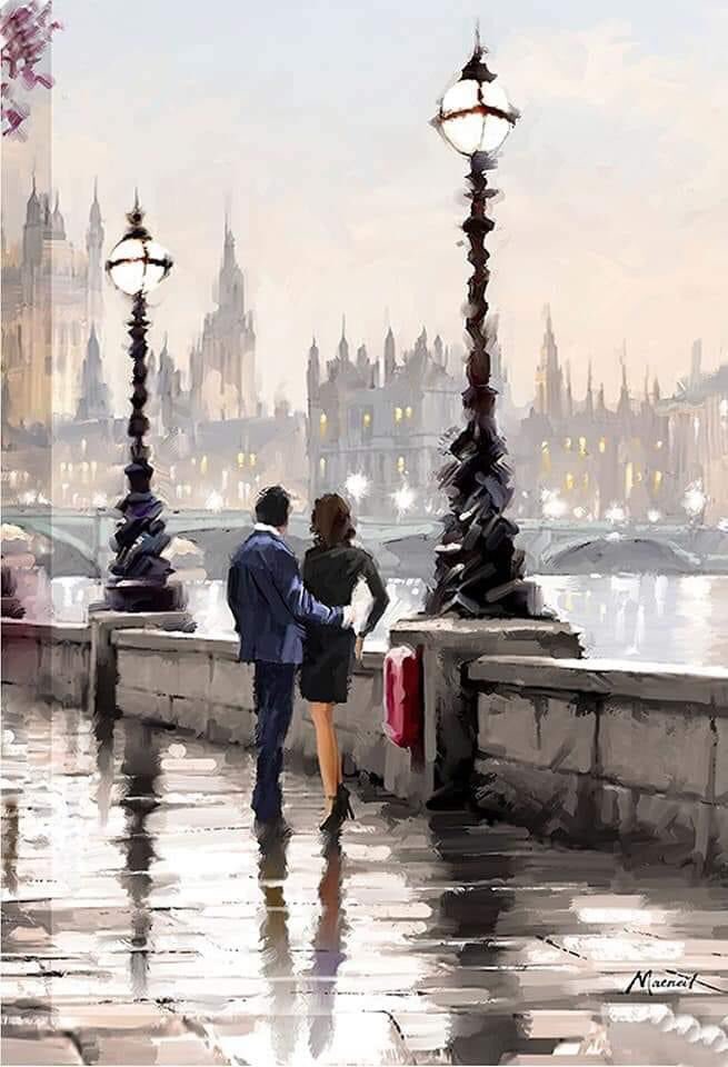 Arteymas_'s tweet photo. "A la orilla del río" pintura realista al óleo sobre lienzo del pintor británico Richard Macneil.

- Colección Privada. https://t.co/bQEej3FcYw
