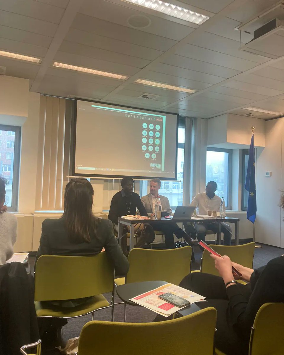 YAIM_GAMBIA's tweet photo. YAIM's Secretary General had the honour to take part in the panel debate held for the launching of the BRIDGES report on the impact of awareness-raising campaigns at the Free University of Brussels yesterday. https://t.co/J6vVzON9SD