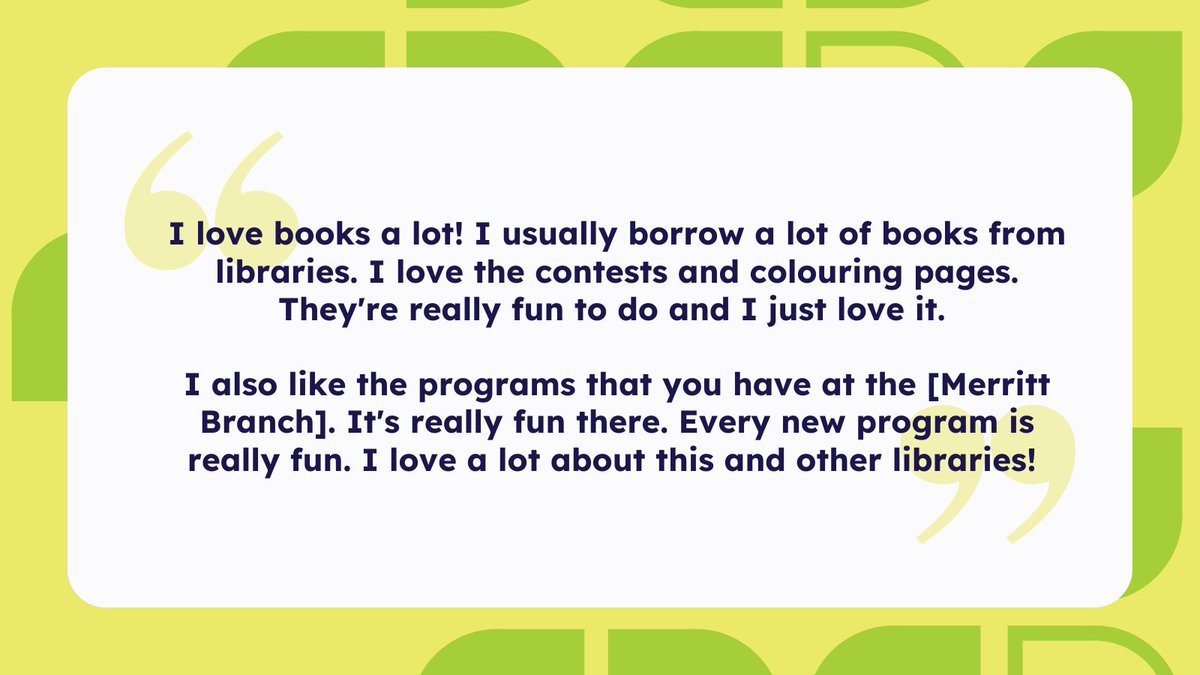 stcathlibrary's tweet image. Nothing makes us happier than thoughtful and kind feedback from our community! Do you love your library as much as this wonderful library member? Let us know why SCPL is special to you in the comments below.

#mySCPL #stcatharineslibrary #libraryreview