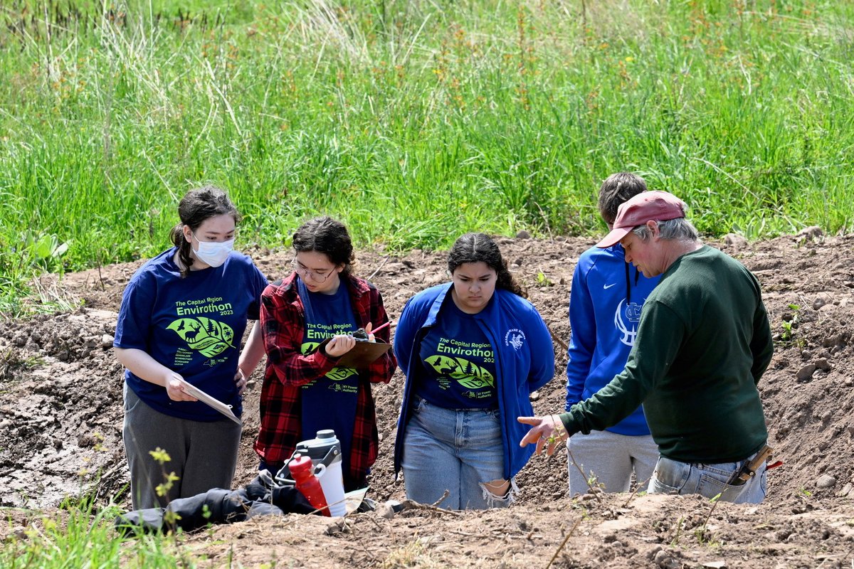 NYPAenergy's tweet photo. This event is held in conjunction with those counties’ Soil and Water Districts. The primary goal of the Envirothon is to learn about the natural environment we live in so as to become stewards of the land. https://t.co/cQeVmnDv6v