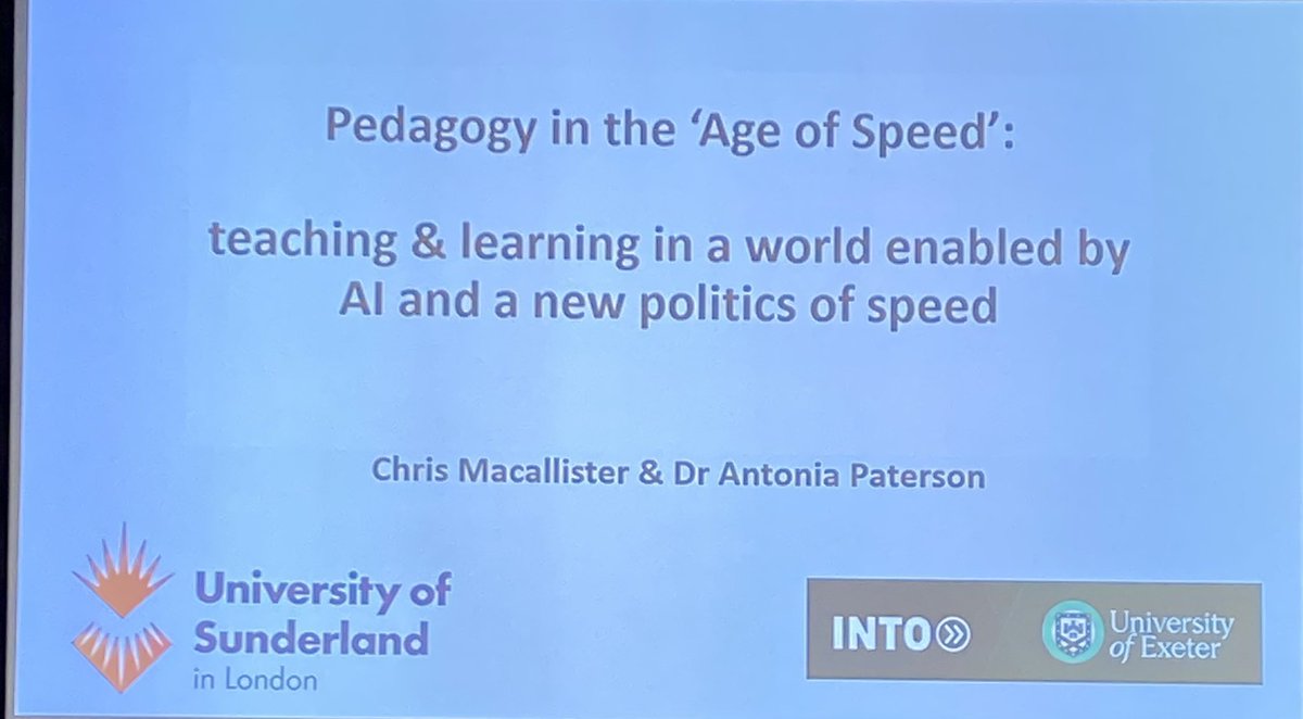 Adina_Blue's tweet photo. A brilliant presentation!
And I find out about a French philosopher and his theory on the politics of speed. #HEFi23 https://t.co/W3kwjWDOf9