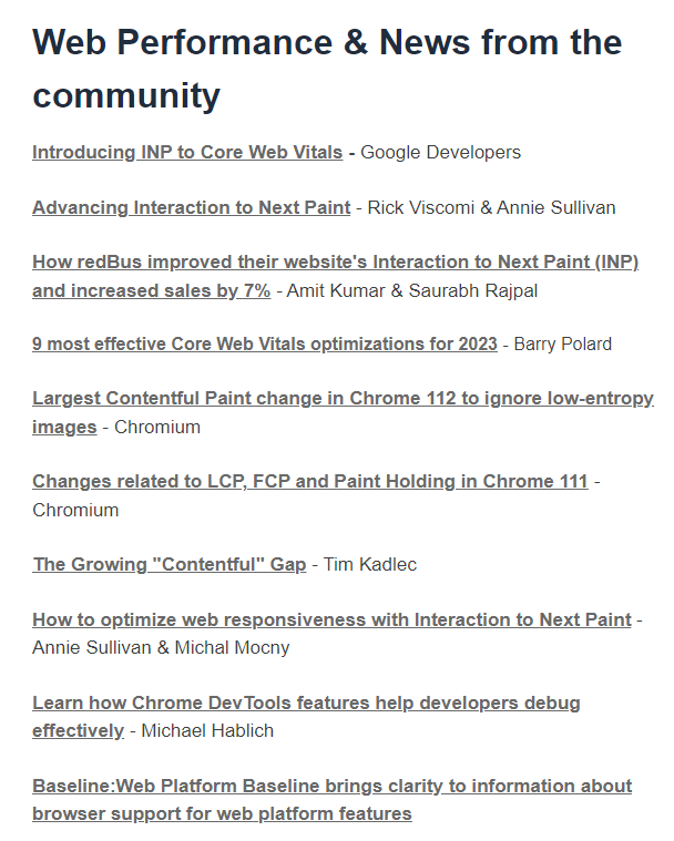 A new edition of my #webperf newsletter is just sent! Awesome posts from the community: @rick_viscomi @anniesullie @redBus_in @tunetheweb @tkadlec @mmocny @MHablich @krzksz Subscribe here: webperformance.recipes