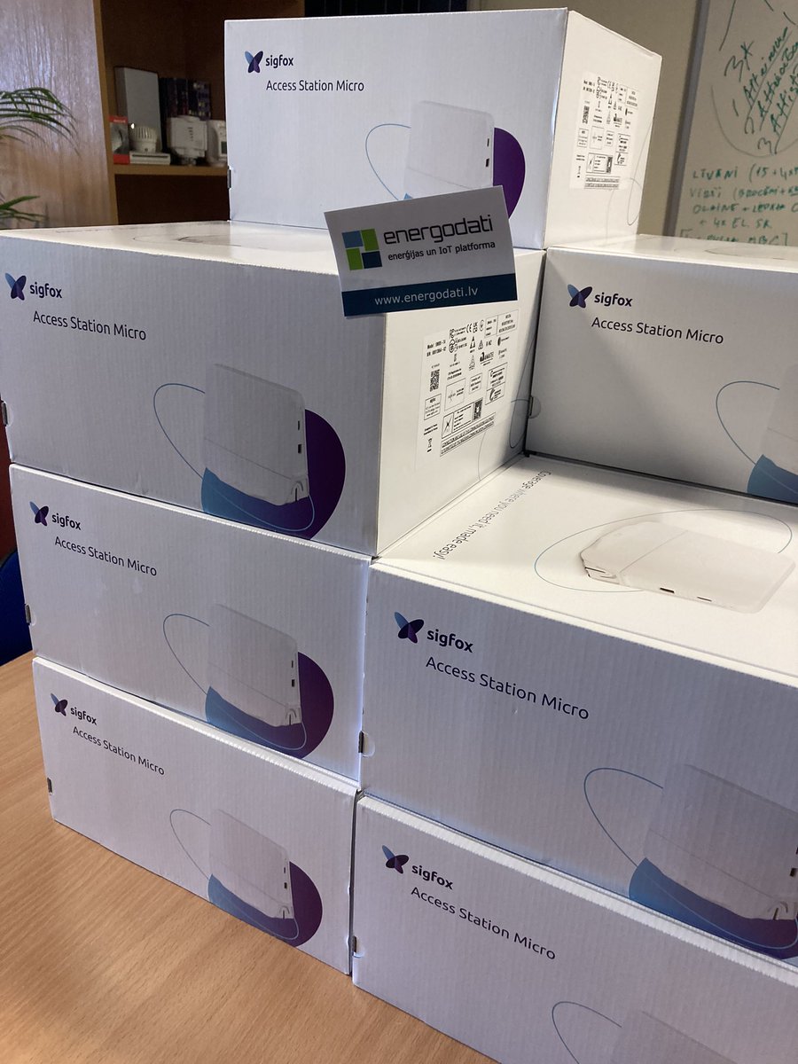 energodata's tweet image. Pie mūsu platformas klients pieslēdz simtiem ledusskapju sensorus. Risinājums viņam ir tā iepaticies, ka piegādāsim papildus #Sigfox IoT zonas bāzes stacijas objektiem, kuri atrodas tālu no lielajām pilsētām. Tā ir Sigfox burvība, ja publisku IoT tīklu var paplašināt.