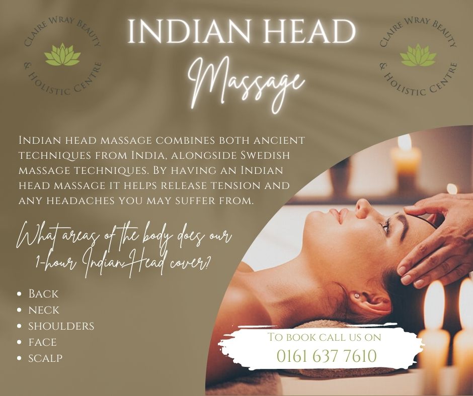 ClaireWray3's tweet photo. Do you ever wonder what Indian head massage does for you, or what it entails? 
Read below 👇 
Call to book in on 0161 637 7610 💆 💜 https://t.co/pMTwLI5GHZ