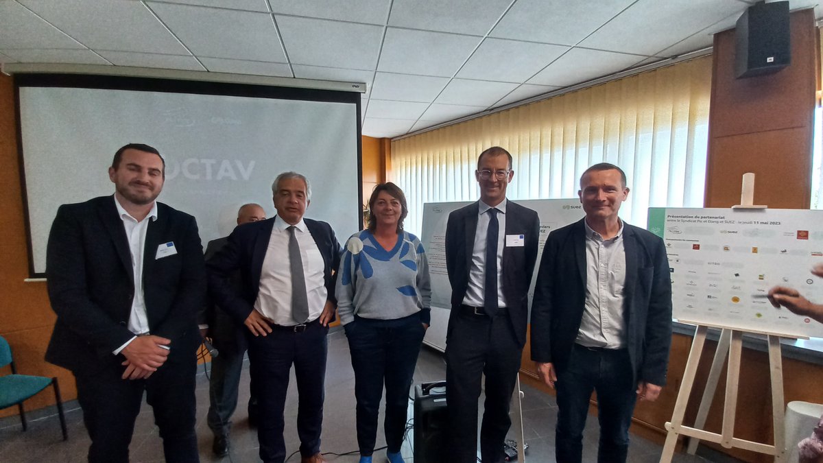 🚮♻️Présentation du #partenariat #innovant Pic et Etang / <a href="/suez/">SUEZ</a> pour l'exploitation de l'Unité de Valorisation Energétique avec un objectif de réduction des déchets : une 1ère en France. 
 <a href="/FabriceFenoy/">Fabrice Fenoy</a> <a href="/BousseauA/">Antoine Bousseau</a>  <a href="/Agneslangevine/">Agnès Langevine</a> <a href="/Occitanie/">Région Occitanie</a> <a href="/ademe/">ADEME</a> <a href="/citeofrance/">Citeo</a> #OCTAV