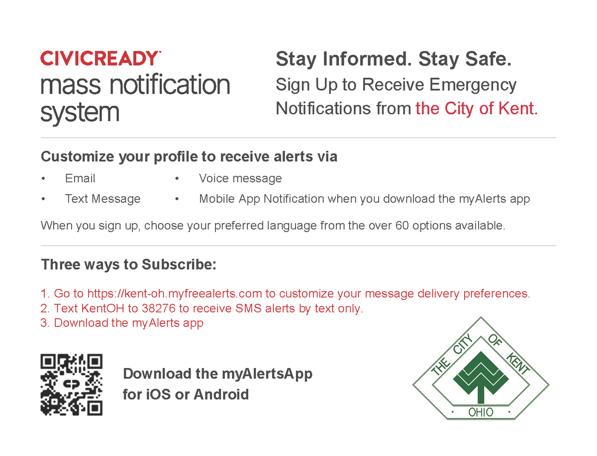 City of Kent, Ohio on Twitter "HEY KENT, OHIO!! Be sure to sign up for