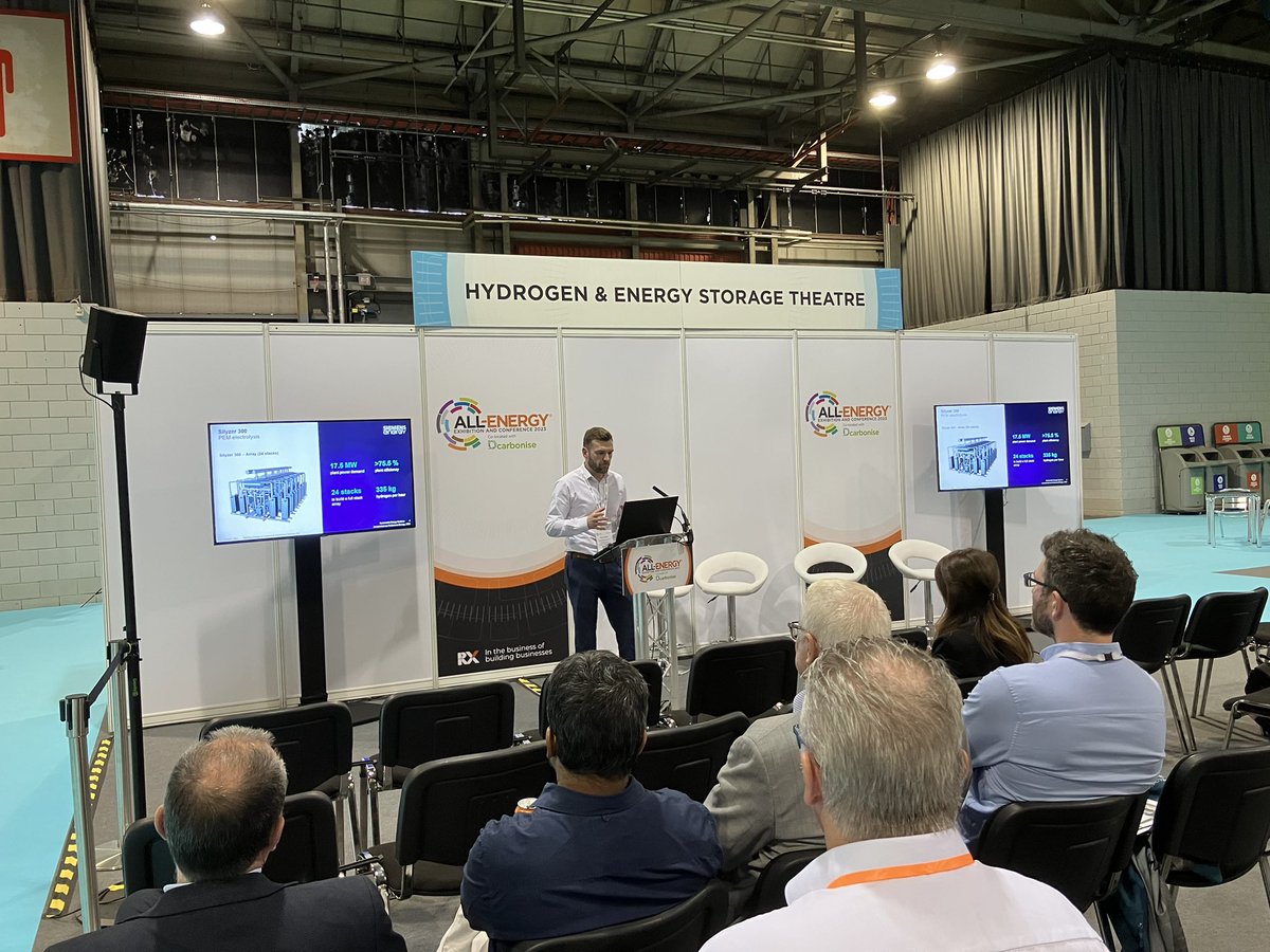 Last speaker of the day on #hydrogen at #AllEnergy23
Terry Austin of <a href="/Siemens_Energy/">Siemens Energy</a>