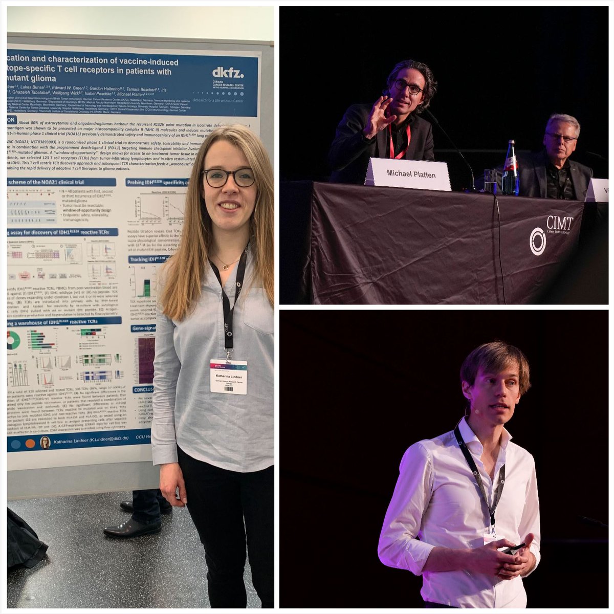 Last week our PhD students Katharina Lindner, Tamara Boschert and Chin Leng Tan and clinician scientist Niklas Graßl had the opportunity to present their research at the @C_IMT annual meeting! Fantastic event with great discussions! (pictures by Andrea Enderlein) @DKFZImmunology