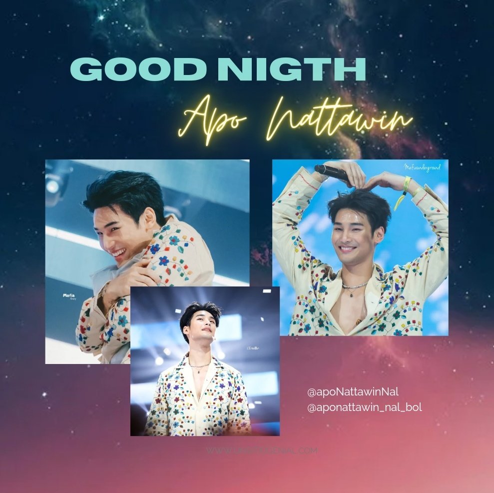 ApoNattawinNal's tweet photo. 🌃GOOD NIGTH APO🌛

May calm and harmony rest sweetly in your beautiful heart at night.......@Nnattawin1 💖

#Nnattawin
#apocolleagues https://t.co/QhBaTKXhcQ