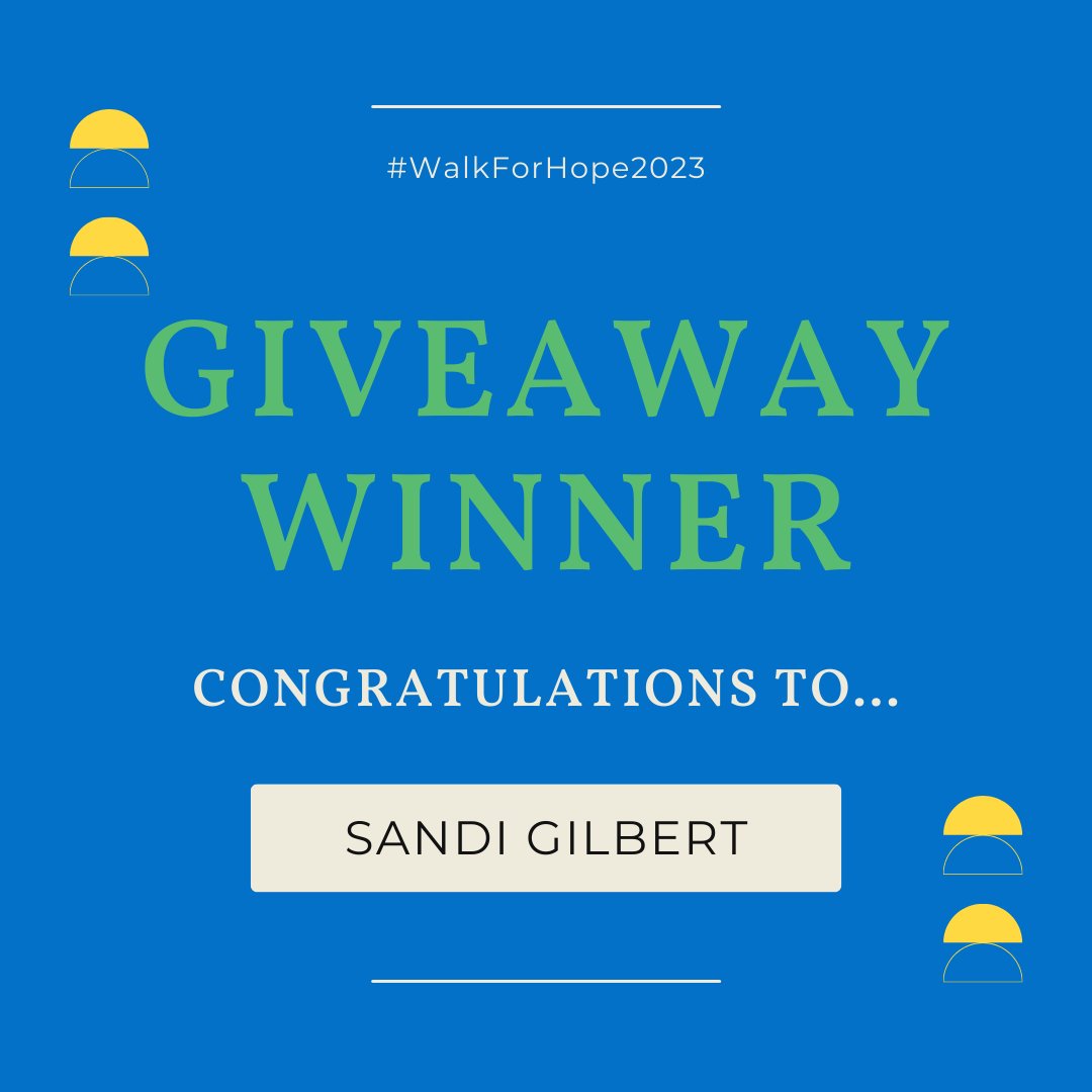 sallyarmytemple's tweet photo. Congratulations to our next winner, Sandi! Look out for more giveaways coming soon, and make sure to register as a participant to be considered.

https://t.co/kGX6po6iaE

#walkforhope #walkforhope2023 #givinghope #mississauga #mississaugacfs https://t.co/D0E6hIOrbv