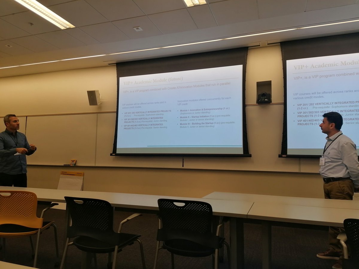 Next up at the <a href="/VIPConsortium/">VIP Consortium</a> meeting is <a href="/denisohora/">Denis O'Hora</a> our VIP Director discussing the value of <a href="/OSFramework/">Center for Open Science</a> for VIP students and PIs.

Denis was part of an excellent session on instructor practices with colleagues from Purdue University and the Lebanese American University