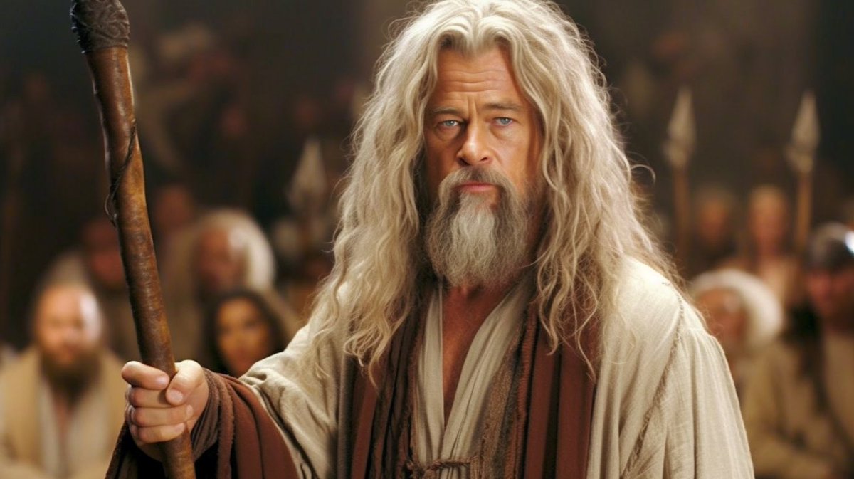 Brad Pitt as Gandalf in Fight Club: You Shall Not Break the First Rule --ar 16:9 --v 5.1