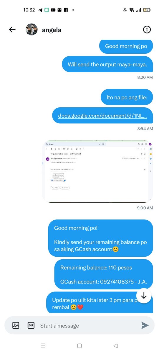 commsbymarin's tweet photo. Client: Regular

➣ Task: Argumentative Essay (1k+ words)
     ⤿ Price: 300

✄ ─────────────

⎙: #MarinTransparency 
⎙: @commsnimarin ; #commstwt
➲ Date of Transaction: [ 04/25/23 ]
⇢ ˗ˏˋ LF CLIENT https://t.co/C2hsn64dr4