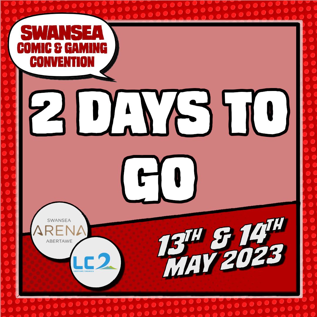 Just two days to go folks!

SCGC2023 is just around the corner, prepare yourselves!head to the @ArenaSwansea
and #LCSwansea on May 13th/14th for SCGC2023!  Get tickets here: scgc.org.uk/tickets 

#swanseacomiccon #comicconwales