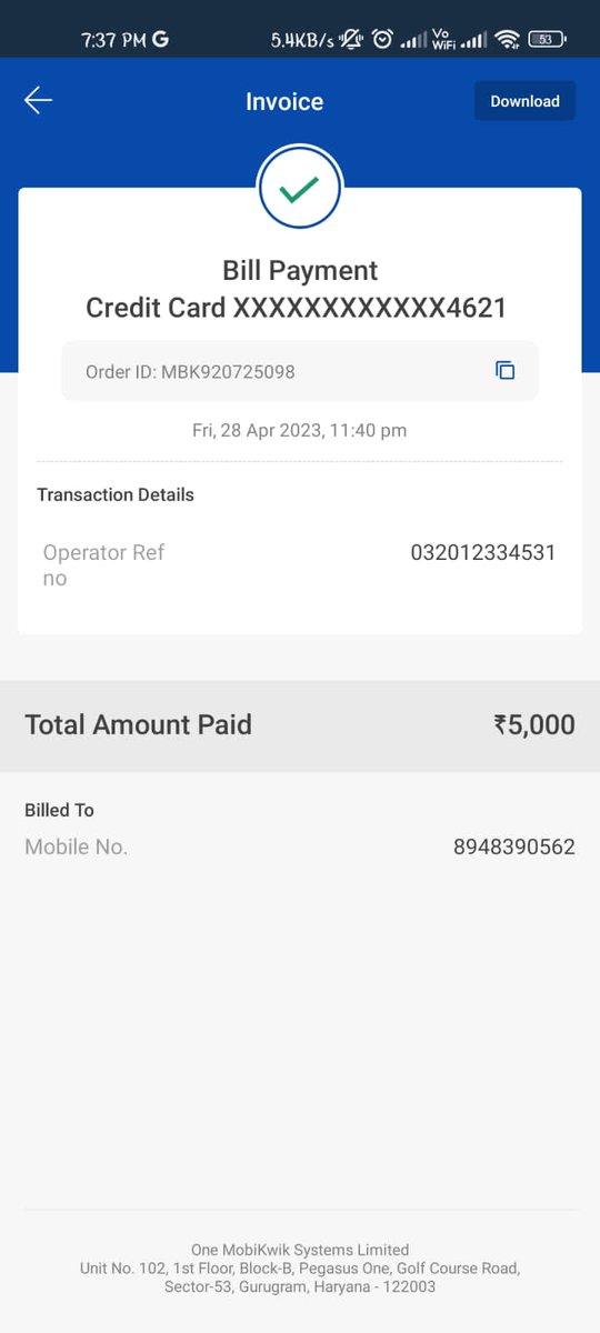 As per <a href="/RBI/">ReserveBankOfIndia</a>
If upi se pay kiya an vo successful na hua to 24 hours me return krna hoga
But ye <a href="/GetOneCardIN/">OneCard</a>
<a href="/OneCardHelp/">OneCard Help</a> is rule ko nh man rhe
28th april ke mere 5000
<a href="/MobiKwikSWAT/">MobiKwik Support</a> Mobikwik se ab tak mere one cc par na aye
<a href="/rbi/">ReserveBankOfIndia</a> ap permission kyo de rhe inko ban kro.... Pleasehelp