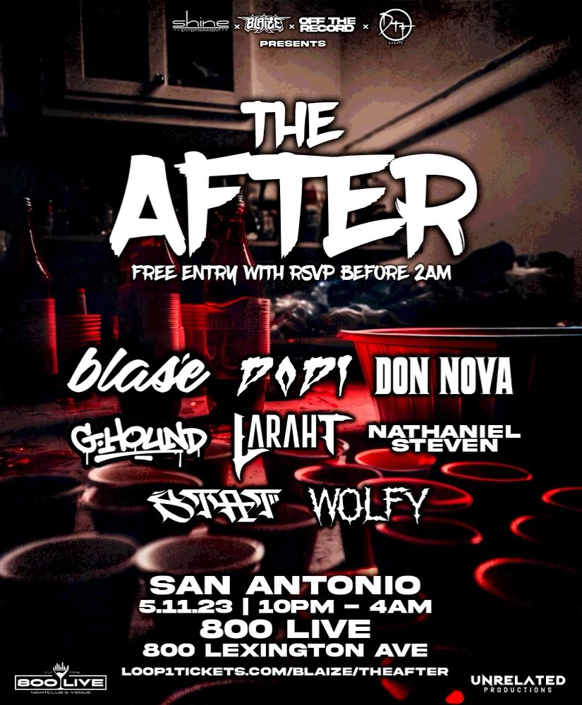 SAN ANTONIO TONIGHT AFTER <a href="/chrislake/">Chris Lake</a> 

SET ⏰: 2:00 - 2:45