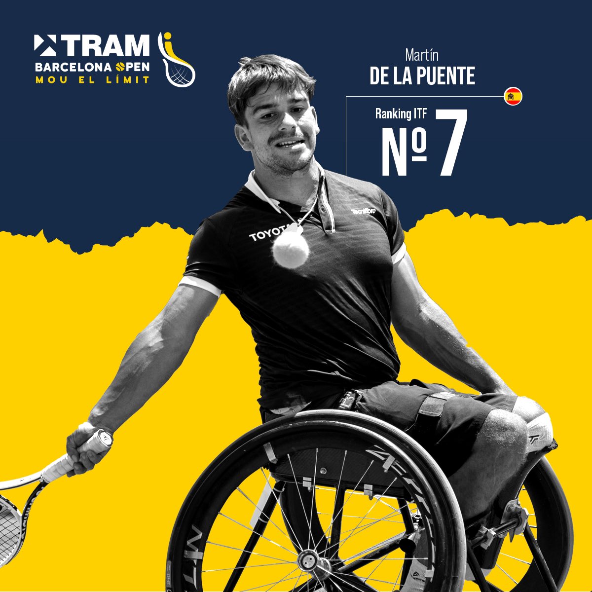 TRAMBcnOpen's tweet photo. !Ya podemos decirlo! 🙊 Para esta edición contaremos con...
#1 Alfie Hewett (GBR)
#3 Gustavo Fernández (ARG)
#5 Ruben Spaargaren (NED)
#7 Martin de la Puente (ESP)
#mouellimit #CruyffLegacy #ITF1 #trambcnopen https://t.co/yP1Bucel4a