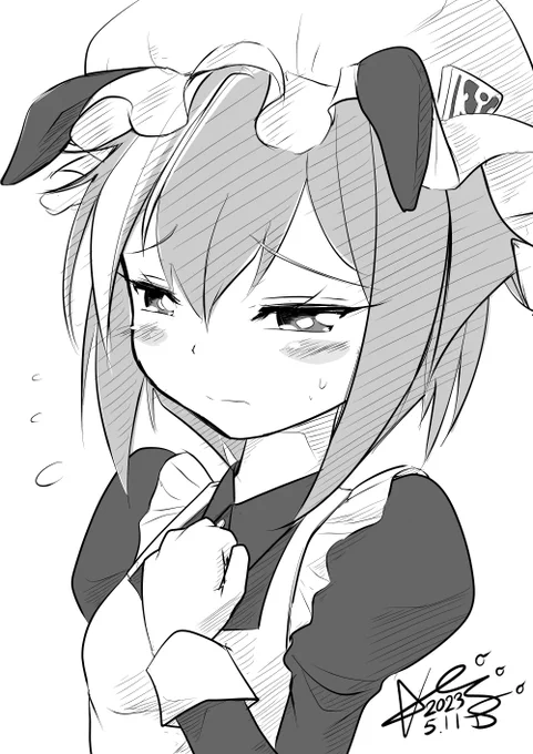 1ドロメイドシュヴァルちゃん🧹 #ウマ娘 #シュヴァルグラン