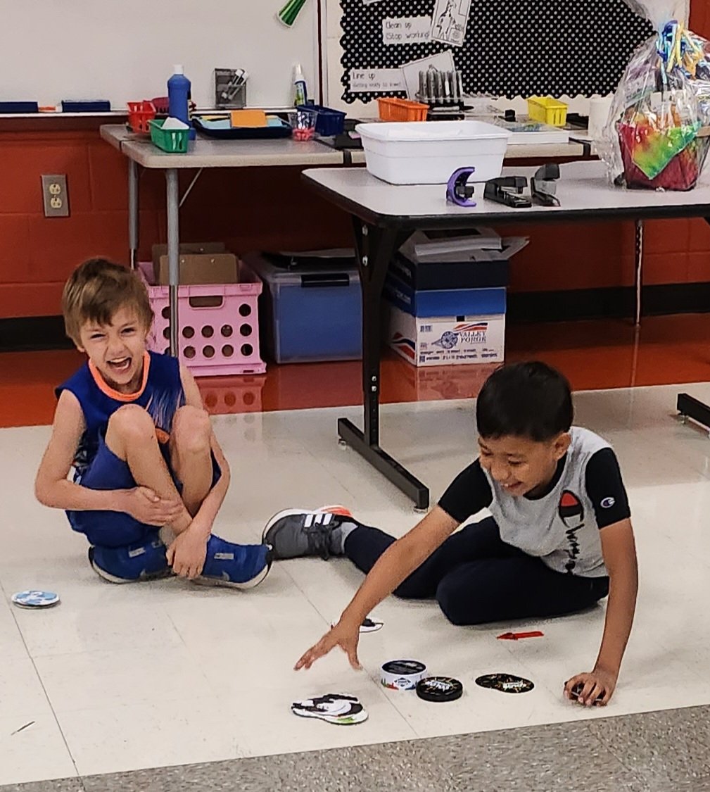 jcerelatedarts's tweet photo. This year, Mrs. Elam's class won the Golden Crayon the most times!  They got to spend today playing games in Art!  So proud of this class! 💙💛 https://t.co/comkwPYuiU