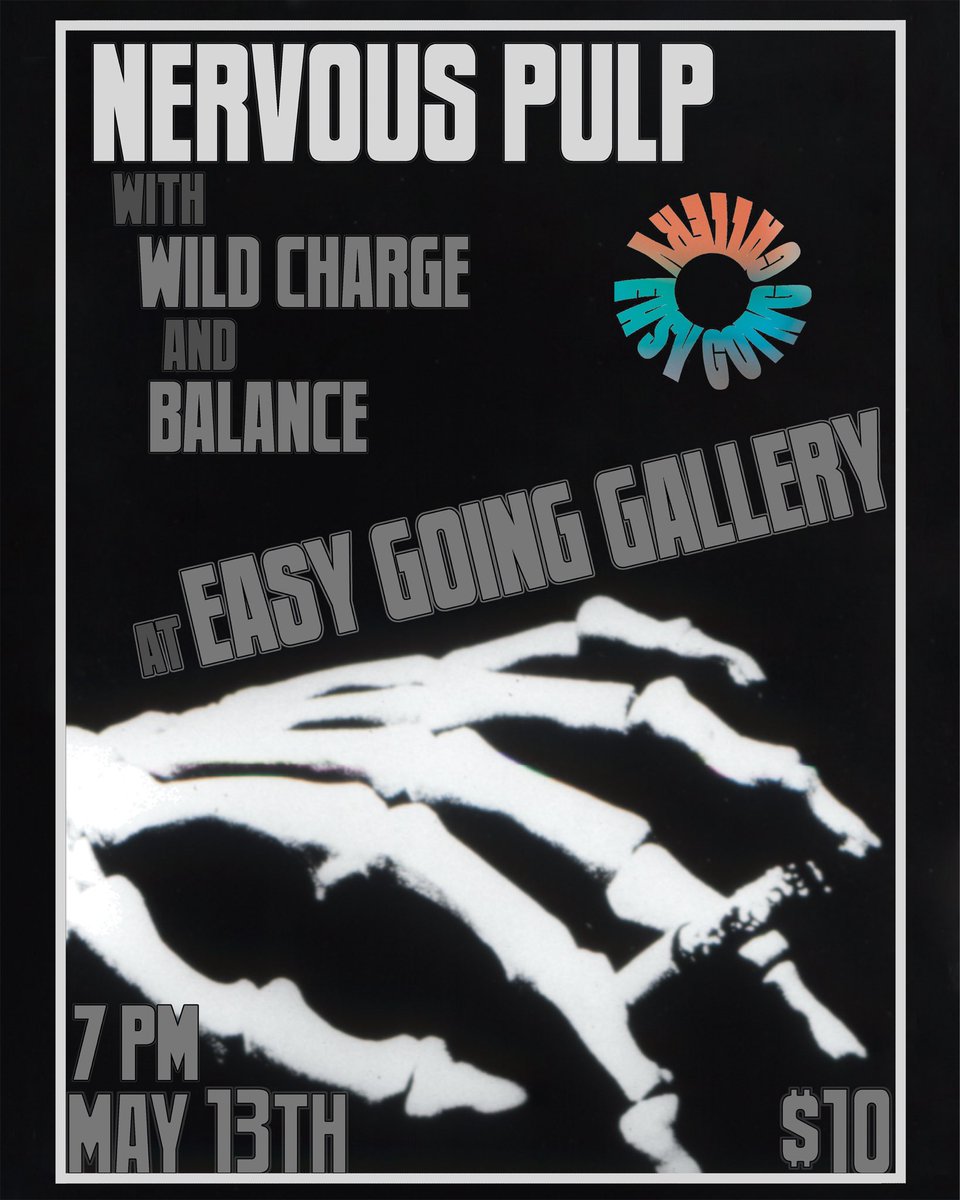 nervous_pulp's tweet photo. Catch us this Saturday in Pensacola, FL at Easy Going Gallery. Pure Chaos🍊 #live #band #music #Pensacola #Florida Art by Alex Sanderson https://t.co/43K6EVIfAX