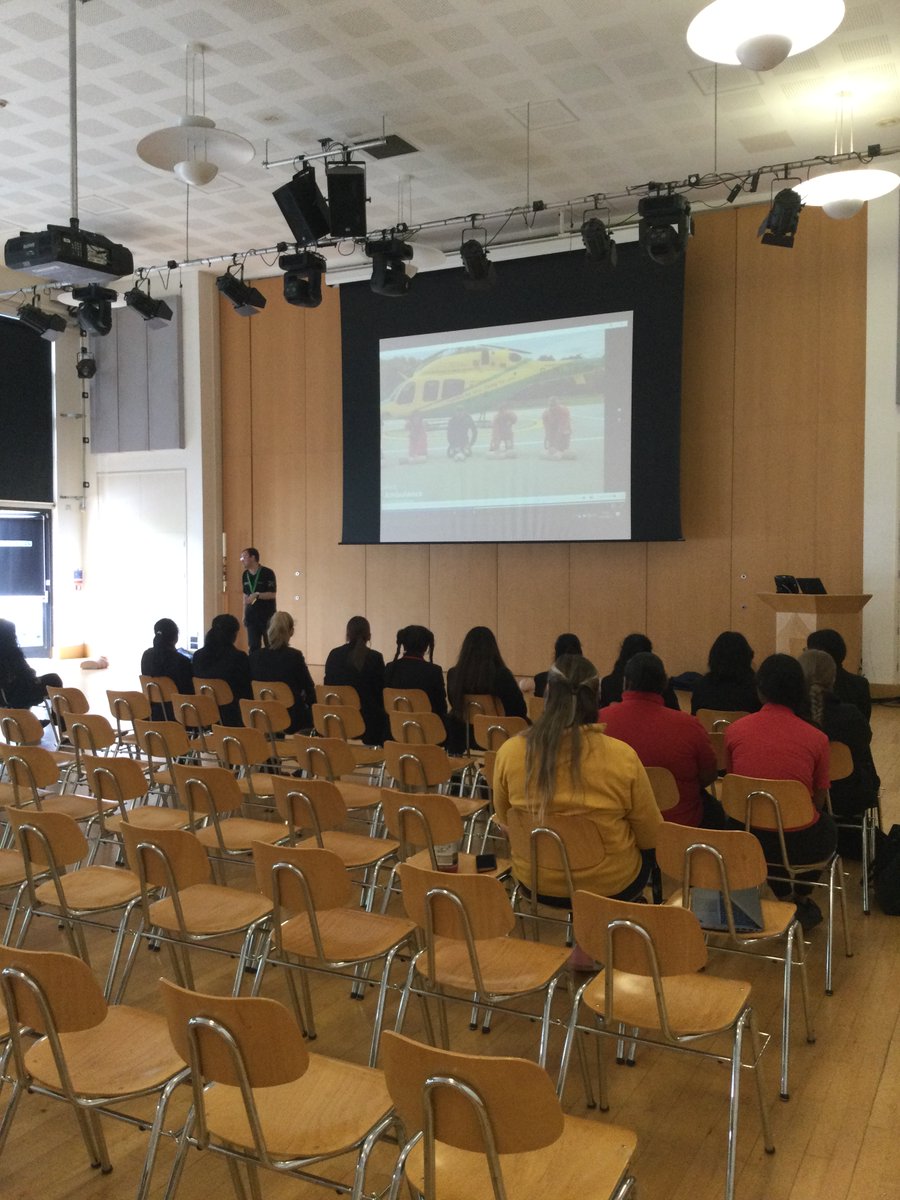 Yesterday some of our Year 10 and 11 students took part in a first aid course organised by the @WiltsAirAmbu . A huge thank you to Andy for delivering the session. Our students learned a lot of valuable skills.