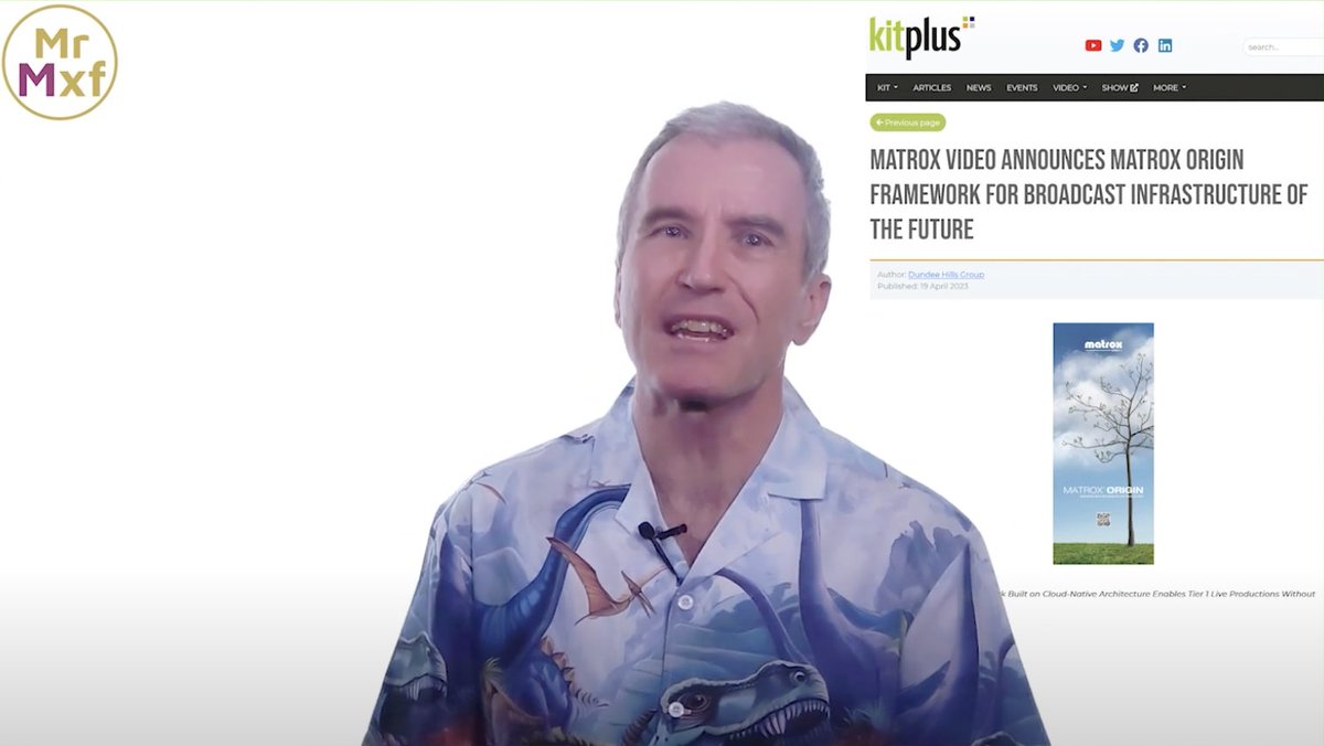 KitPlus (@kitplusuk) on Twitter photo Once again we are joined with <a href="/MrMXF/">Mr MXF: Bruce Devlin</a> on the #KitPlusTV news show where he looks at #MatroxOrigin and explains the framework. Take a look at the video at 1:38 - youtu.be/HhfsGBad8wI?t=… #IndustryNews #MrMxf Once again we are joined with <a href="/MrMXF/">Mr MXF: Bruce Devlin</a> on the #KitPlusTV news show where he looks at #MatroxOrigin and explains the framework. Take a look at the video at 1:38 - youtu.be/HhfsGBad8wI?t=… #IndustryNews #MrMxf