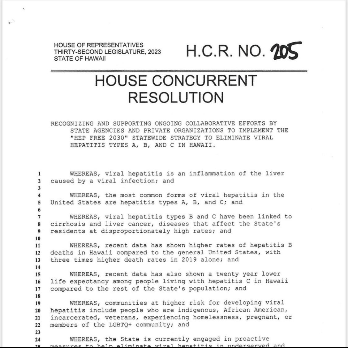 HepFreeHawaii's tweet photo. ✨Did you hear the good news?✨ Our Hawaiʻi Legislative Concurrent Resolution on Hepatitis Elimination (HCR 205) PASSED this legislative session 🥹🎉 Thank you all for your support in our local hepatitis elimination efforts 🥰
#HepFree2030 #takeTHAThepatitis #hawaii https://t.co/avCEeq1met