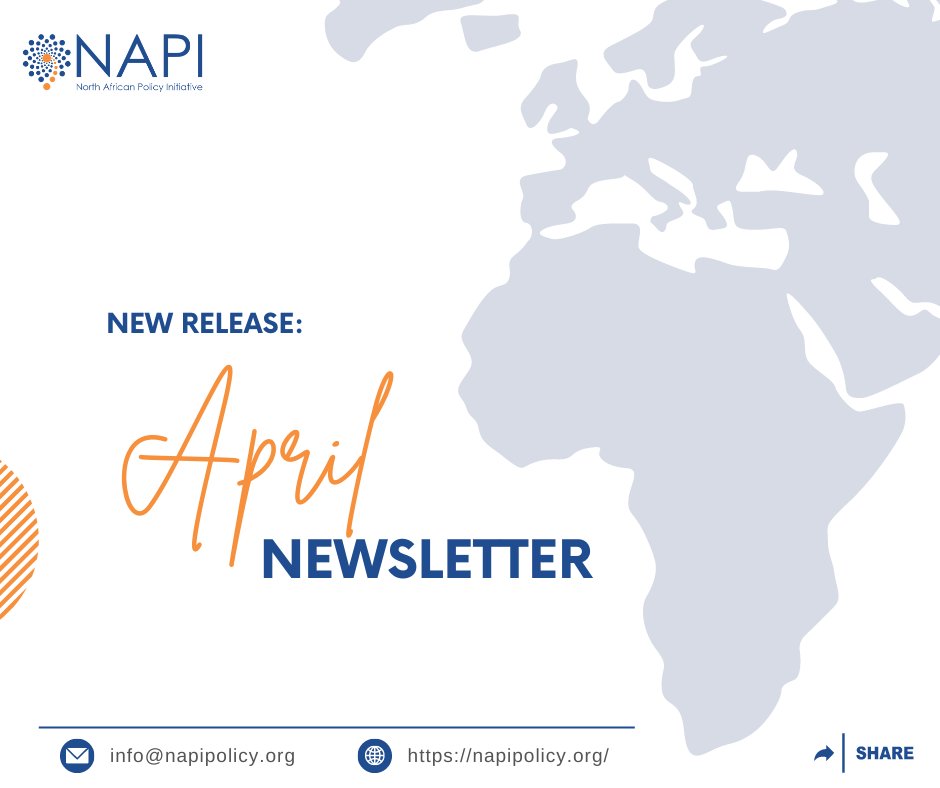 📢 Did you miss April Newsletter? 
We are eager to release our newly-created monthly newsletters on NAPI's selection of updates on civil society in North Africa, our latest events, upcoming opportunities, and ways to engage with us.✨ 

👉  …hafricanpolicyinitiative.substack.com/p/north-africa…