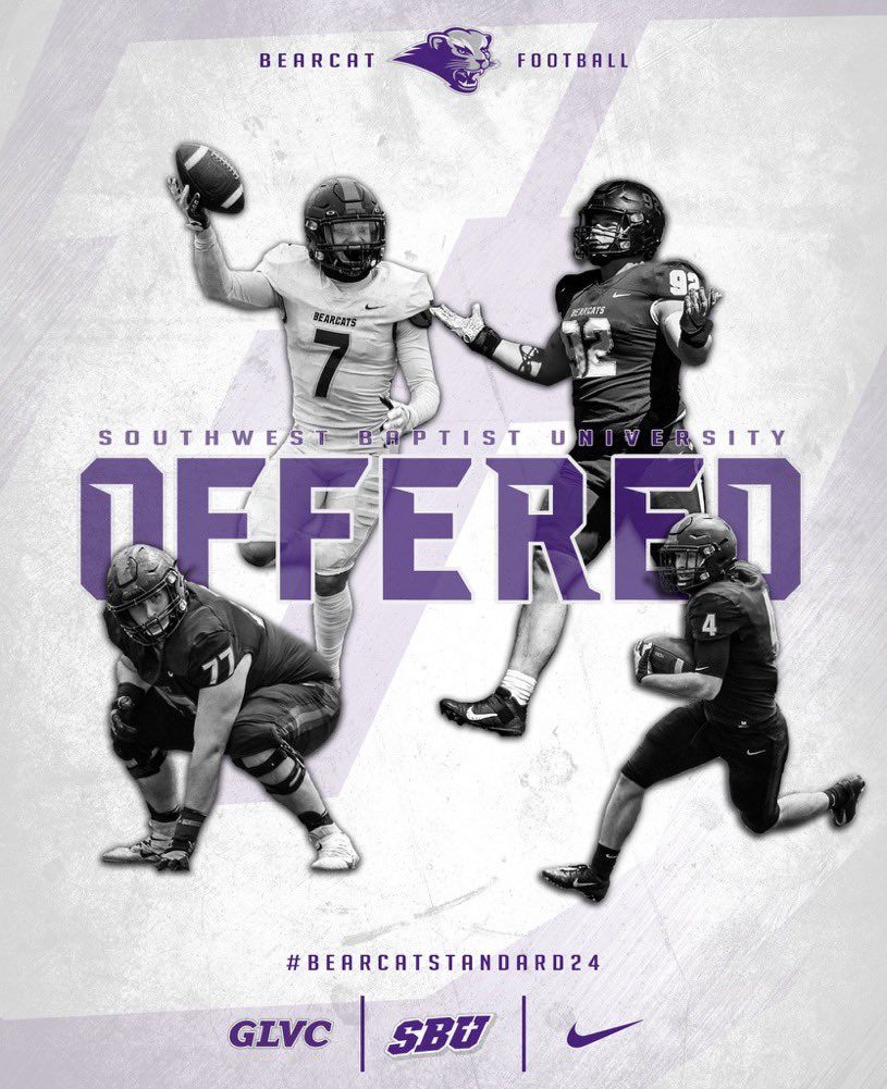 Blessed to receive my first official offer from Southwest Baptist University I wanna give a big thanks to <a href="/CoachNiccum66/">Coach Niccum</a> <a href="/SBU_Football/">SBU Football</a>, @CoachHeathLL <a href="/coachprice83/">Coach Price</a> <a href="/CoachSmif/">Zack Smith</a> thank you all for pushing me!!!