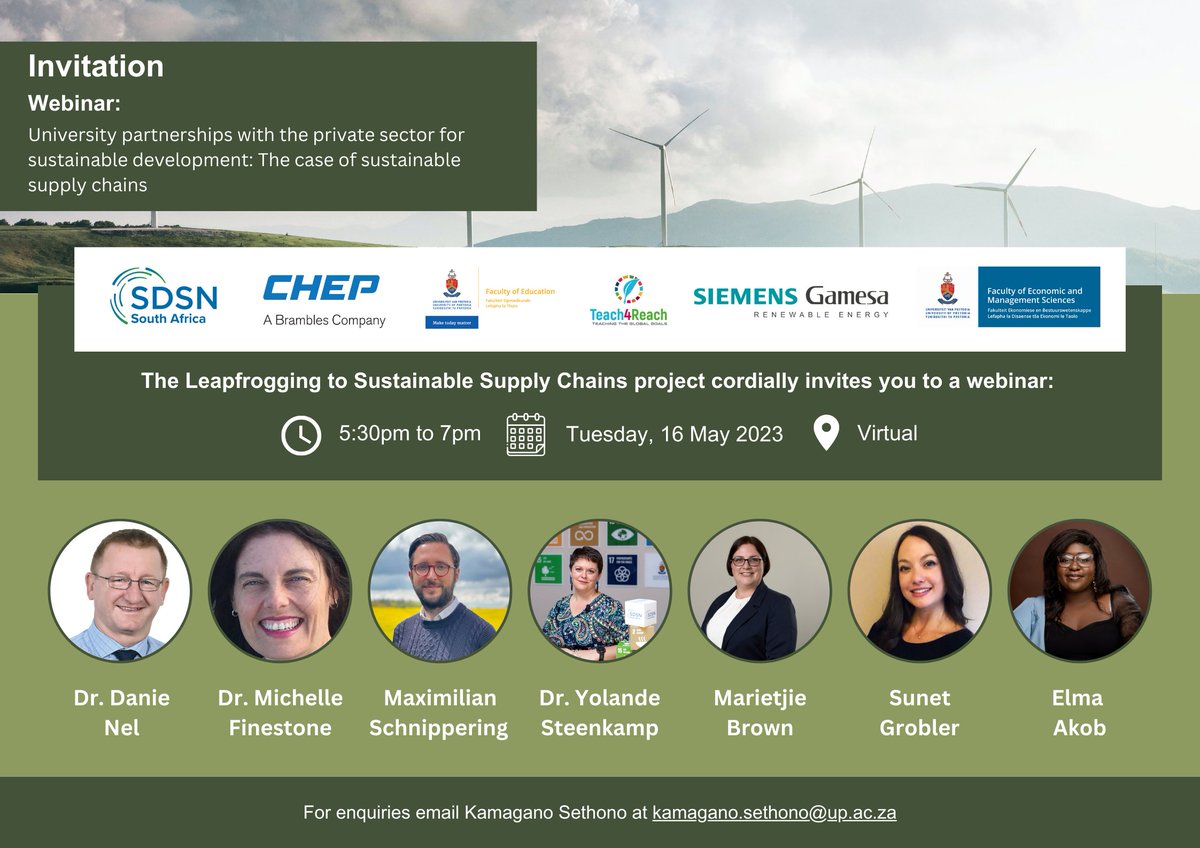 ysteenka's tweet photo. Very excited to have our first webinar for the "Leapfrogging to Sustainable Supply Chains"-project. Register here: https://t.co/dZkETBgW8m https://t.co/onvYAnr9v4