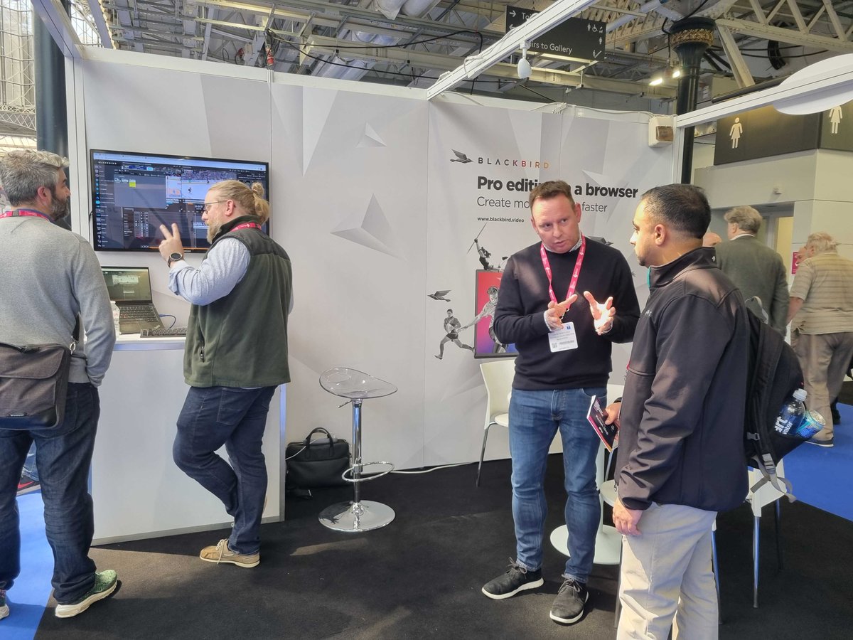 blackbirdcloud's tweet photo. As the 2023 Media Production and Technology Show draws to a close, a big thank you to all those that came to see us this week.
Fantastic to see the industry buzzing, innovating and growing.
#cloudediting #videoproduction #mediatech #MPTS2023 #BIRD #BBRDF https://t.co/HprrexNRA2