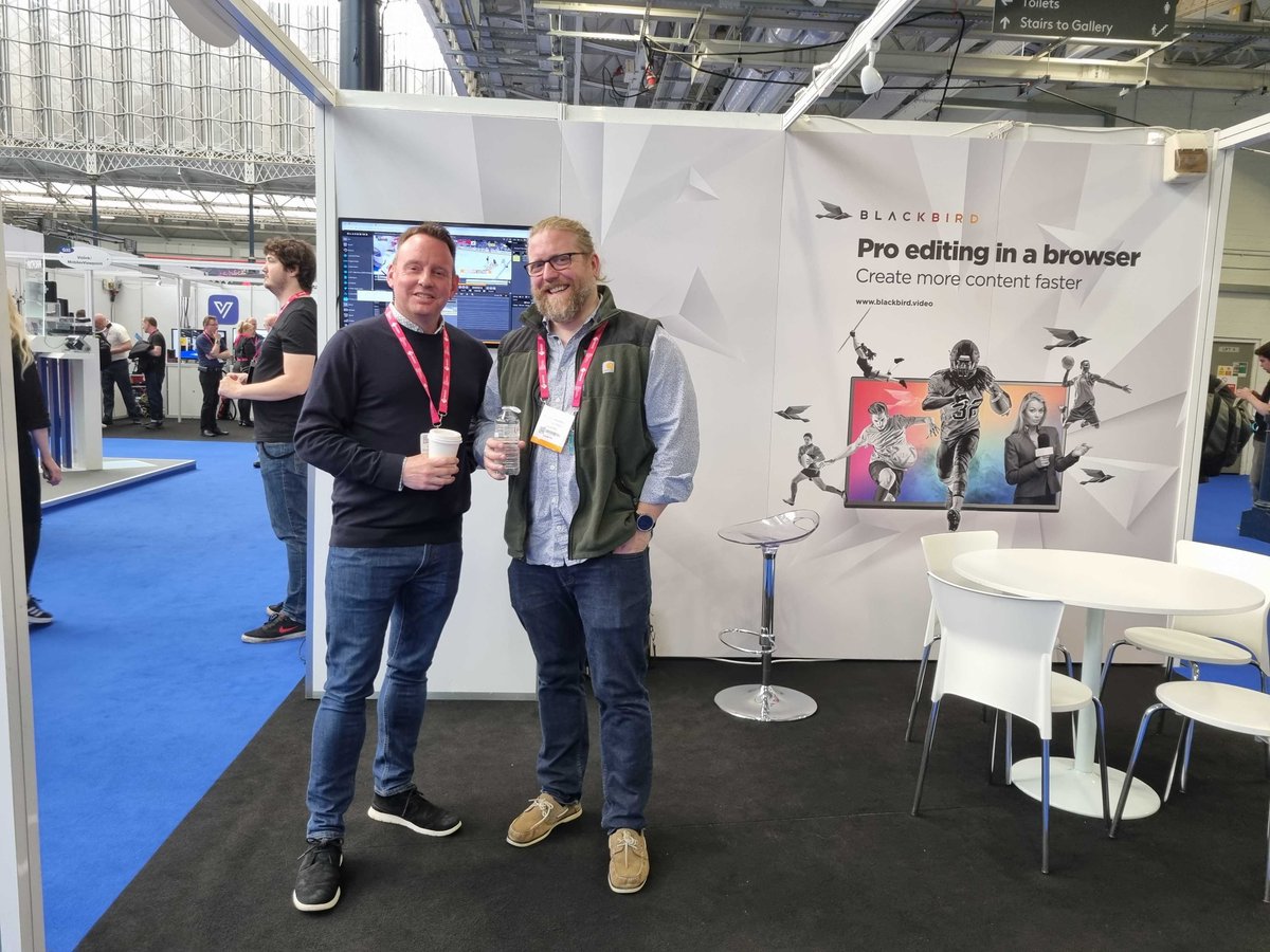 blackbirdcloud's tweet photo. As the 2023 Media Production and Technology Show draws to a close, a big thank you to all those that came to see us this week.
Fantastic to see the industry buzzing, innovating and growing.
#cloudediting #videoproduction #mediatech #MPTS2023 #BIRD #BBRDF https://t.co/HprrexNRA2