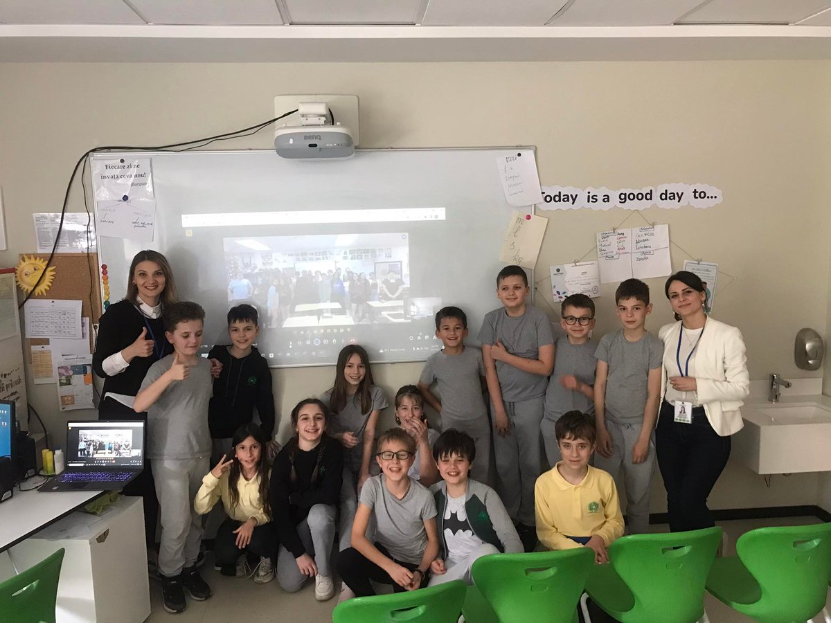 CorlateanuInga's tweet photo. It's nice when students can apply what they learn at school to real life. Today @HIS_Moldova students discussed with students from the #USA about their #countries, #traditions, #culture, #SchoolLife
@his_global @HeritagePrimary @HisIpc @AMosailova https://t.co/Lb1HqgCPo7