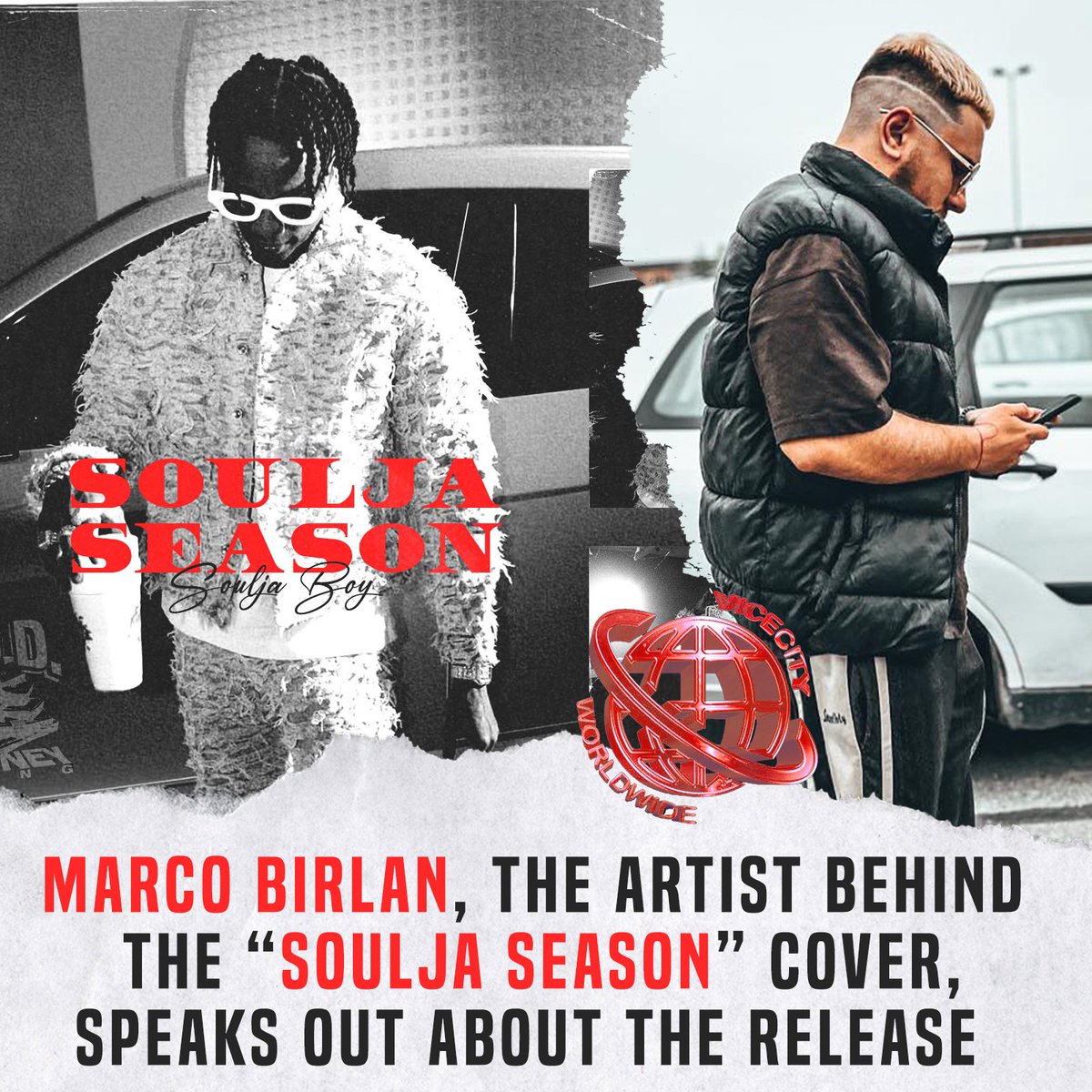marcobirlan1's tweet photo. May 12th #SouljaSeason 💯💯
I spoke about the cover art, the album and the recent discussions about other industry music albums.
Link in this thread. Get ready for Soulja Boy new album tonight, directed and designed by me! 

#SouljaBoy @souljaboy https://t.co/mv7CuBzvy5