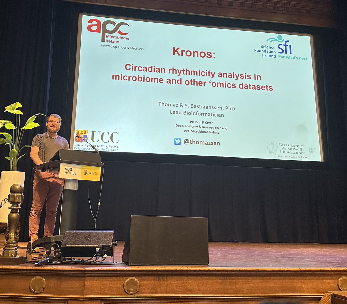 John F. Cryan (@jfcryan) on Twitter photo Great talk <a href="/MindMicrobes/">Mind Mood & Microbes 2025</a> in Amsterdam by our lead bioinformatician <a href="/Thomazsan/">Thomaz Bastiaanssen, PhD</a> on his new open source tool for circadian rhythm analysis of microbiome data #mmm2023 <a href="/Pharmabiotic/">APC Microbiome Ireland</a> #cryanlab Great talk <a href="/MindMicrobes/">Mind Mood & Microbes 2025</a> in Amsterdam by our lead bioinformatician <a href="/Thomazsan/">Thomaz Bastiaanssen, PhD</a> on his new open source tool for circadian rhythm analysis of microbiome data #mmm2023 <a href="/Pharmabiotic/">APC Microbiome Ireland</a> #cryanlab