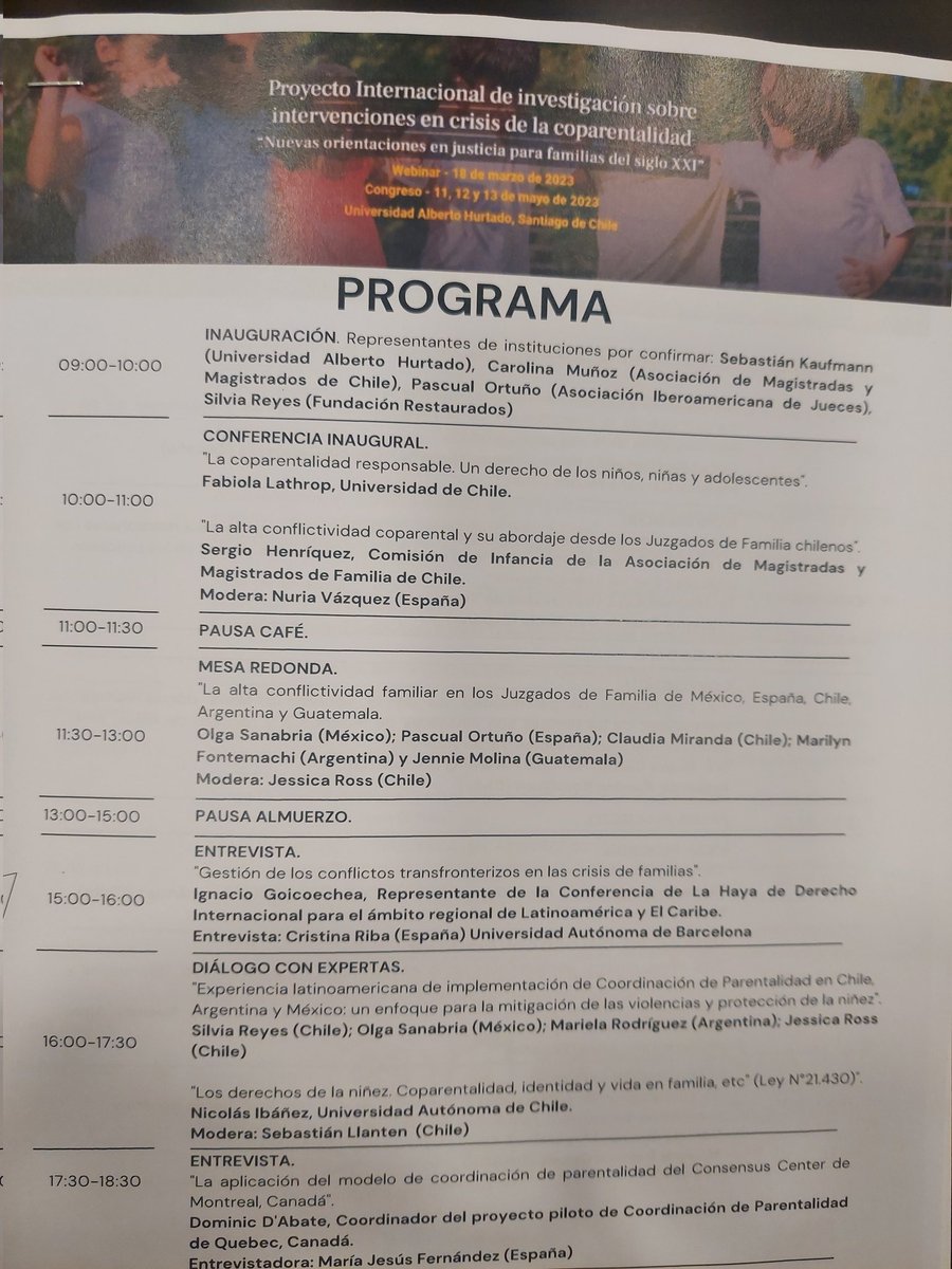 VespaSol's tweet photo. Comienza "CONGRESO INTERNACIONAL DE INVESTIGACIÓN SOBRE INTERVENCIONES EN CRISIS DE LA COPARENTALIDAD." https://t.co/2nuP5Wn9Ar