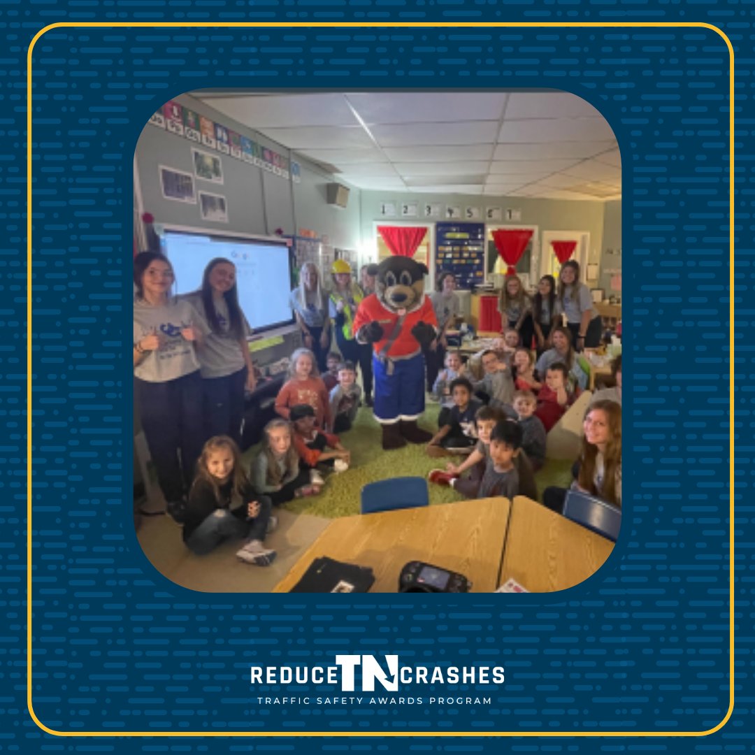 ReduceTNCrashes's tweet photo. These schools have been busy this year hosting @OllieOtter presentations, planning mock crash, and sharing  seat belt selfies. Thank you for all of your hard work! May 15th is the last day to submit points. https://t.co/zcXYRLtqmK