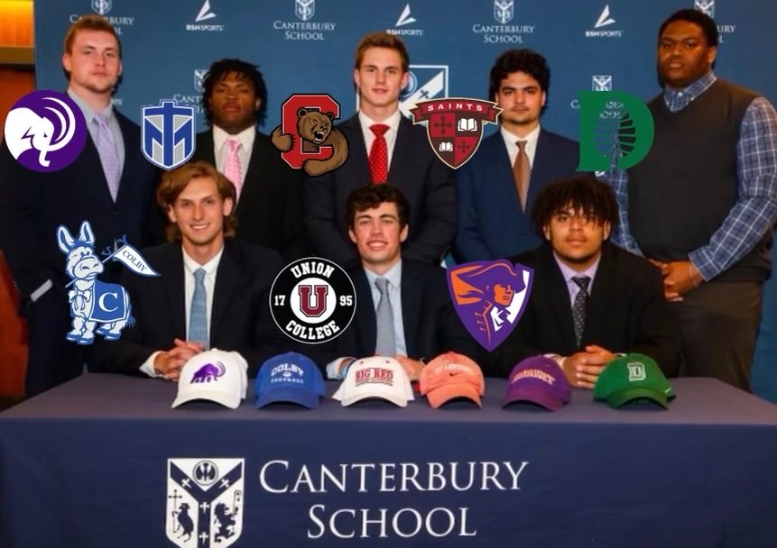 CburyFootball's tweet photo. Canterbury Football commits. Great job boys! #GoSaints https://t.co/85ROCW5Sc9