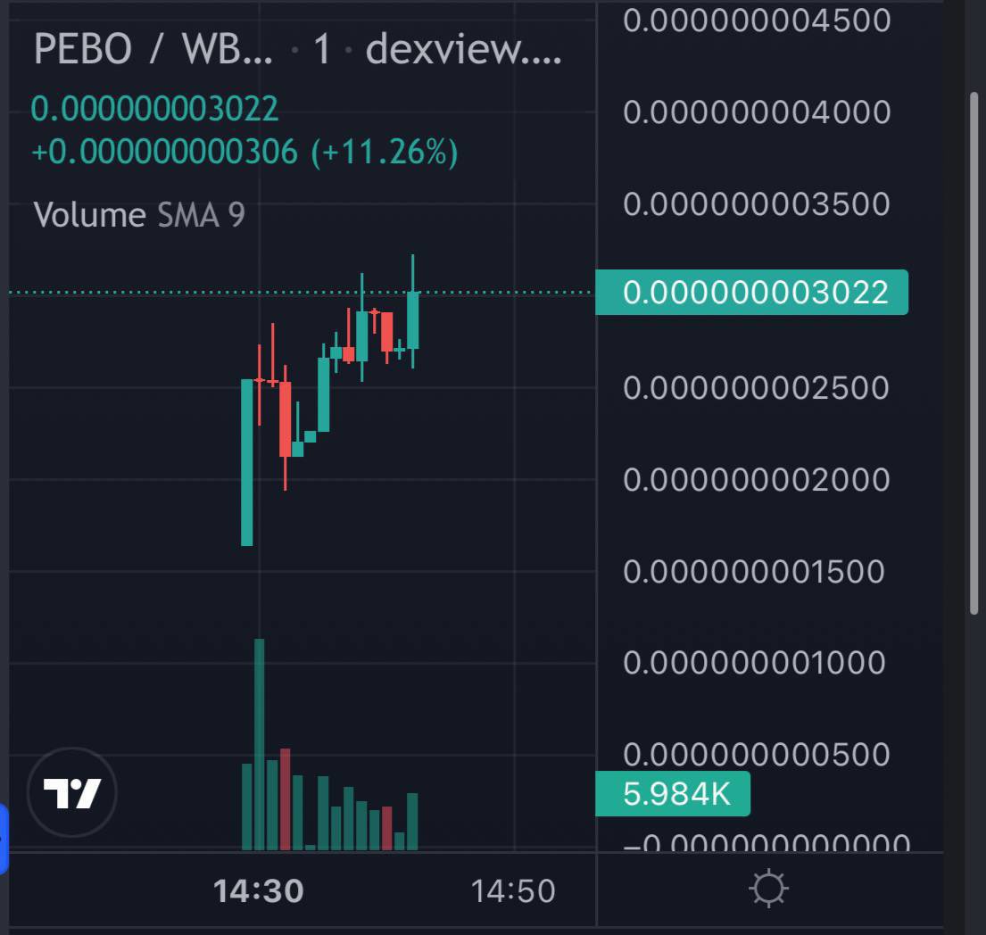 $PEBO holding at 2x. We are sending and printing good. Good teams are getting max exposure. 

dexview.com/bsc/0x4C19Ef47…

Tg - t.me/PEPEBOB_Ann
Twitter - x.com/Pepebob_