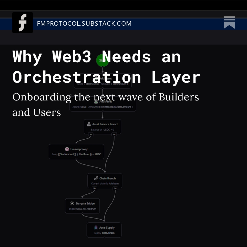 tmcinerney4's tweet photo. Onboarding the next gen of builders and users is going to take a little coordination. Checkout why we need an Orchestration Layer in my latest piece: https://t.co/2thofM3JJ1 https://t.co/F7ZD21y2WB
