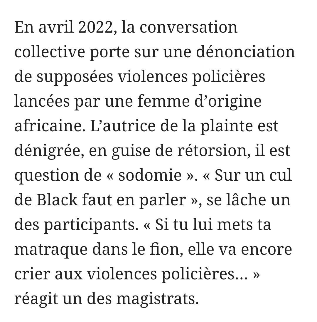 ⚡🇫🇷INFO - Une boucle WhatsApp au contenu embrassant a été découverte en marge d’une enquête sur un policier de Montauban, accusé notamment de harcèlement et de faux en écriture. Les échanges ont lieu entre 4 policiers et 2 anciens magistrats du parquet...
leparisien.fr/faits-divers/p…