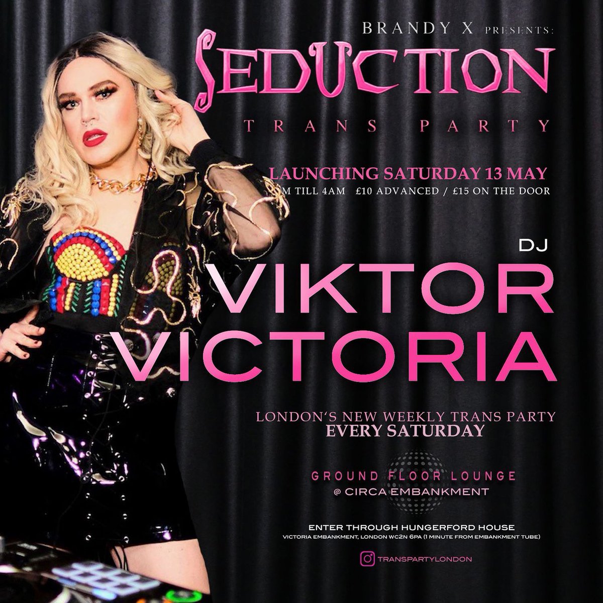 TpartyLondon's tweet photo. This Saturday a new Trans night is launching in London! Our @viktor_victoria is DJ’ing! More info at https://t.co/1PdUIDEUOM #trans #londontrans #transparty https://t.co/SpRmAIGPHQ