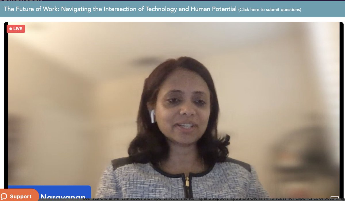 Tweetinggoddess's tweet image. &apos;Have a purpose in life&apos; #WTGC2023 Aruna Narayanan speaking now at @WomenTechNet